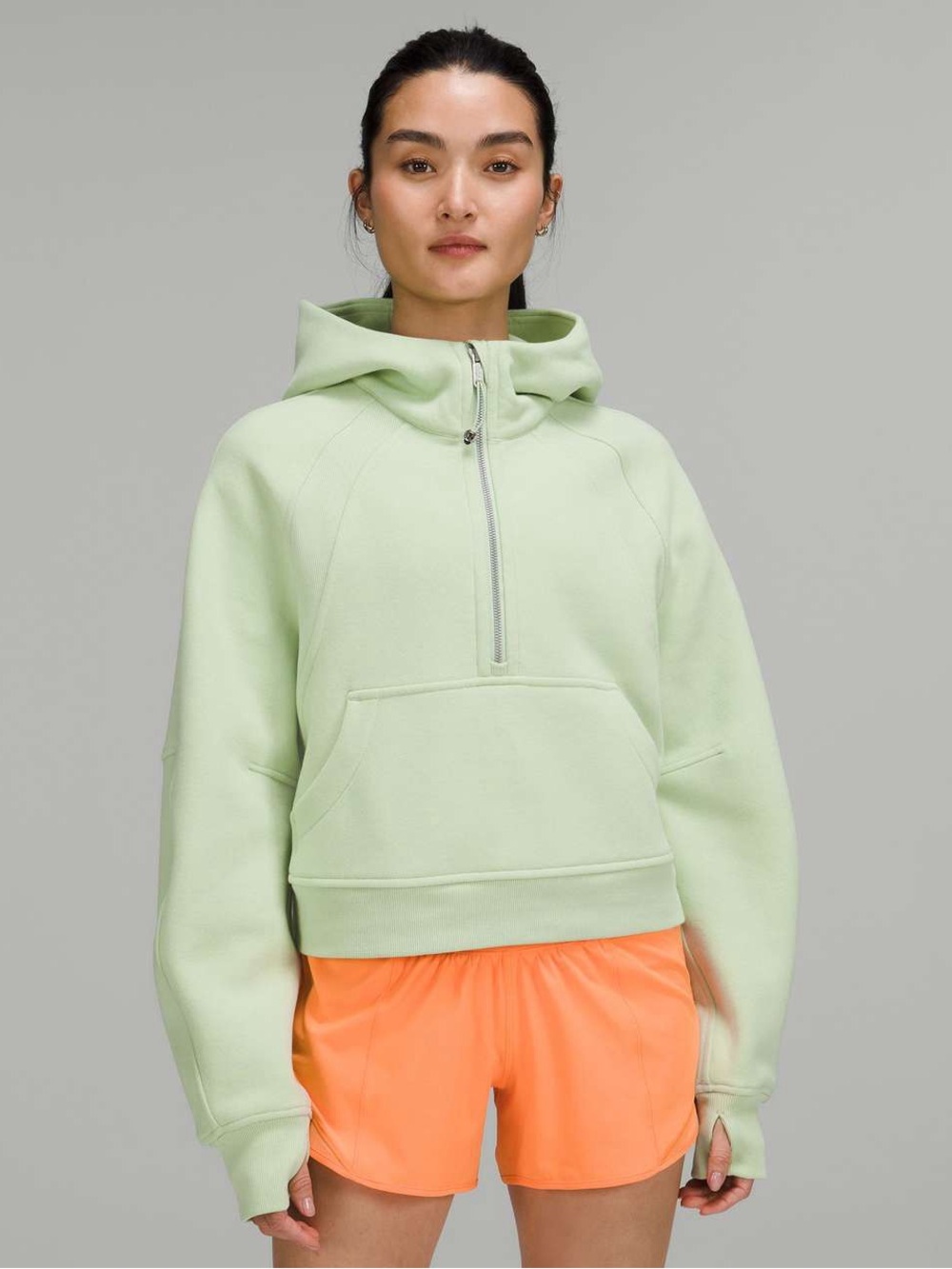 Lululemon scuba Half-Zip mint green